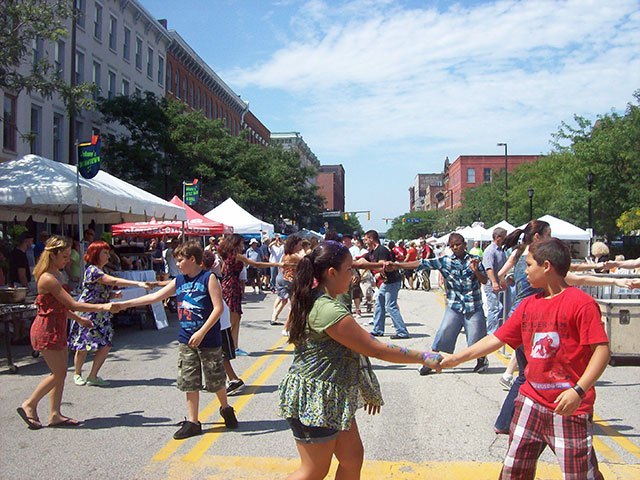 warehouse district street festival